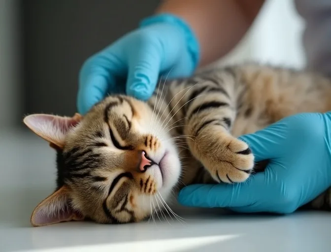 Specialist carefully handling a deceased cat with dignity in Ballarat